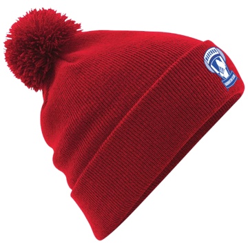 Original Pom Pom Beanie : Red